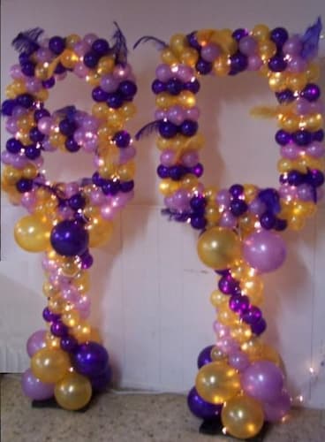 80th Birthday Decorations Balloon Art
