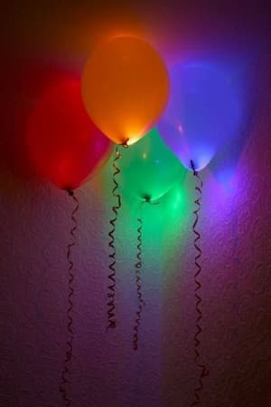 Glowing Balloons for 80th Birthday Decorations