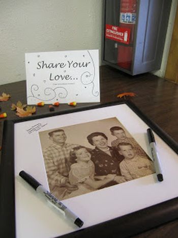 80th Birthday Party Suggestions Autograph Frame