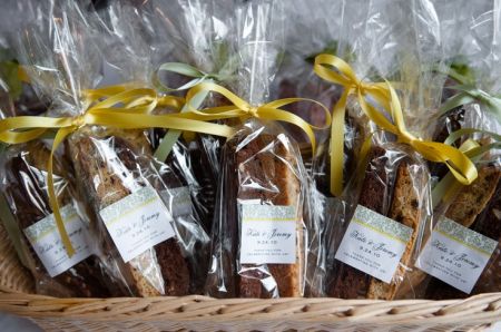 Bags Of Biscotti Wedding Cookie Favors