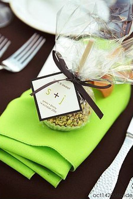 Candy Apple Wedding Favor Tag