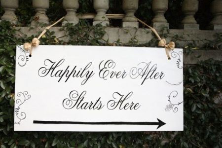 Happily Ever After Wedding Sign