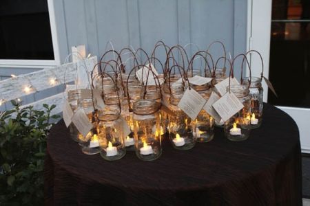DIY Candle Wedding FAvor Lanterns