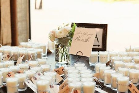 DIY Candle Wedding Favor Idea