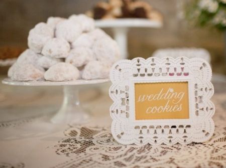 Danish Wedding Cookies Display
