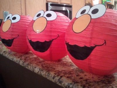 Elmo Birthday Party Ideas Paper Lanterns