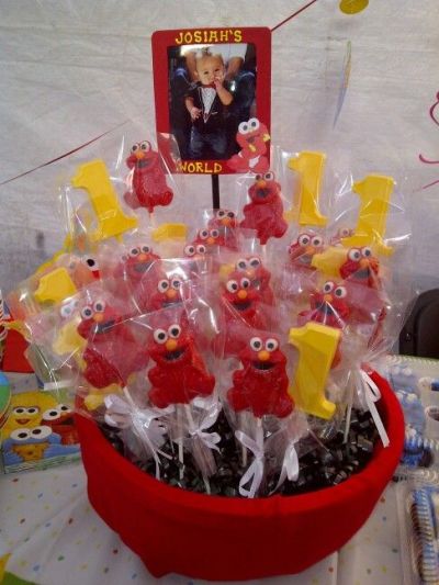 Elmo Birthday Party Favor Display