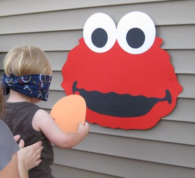 Pin The Nose On Elmo Birthday Party Game