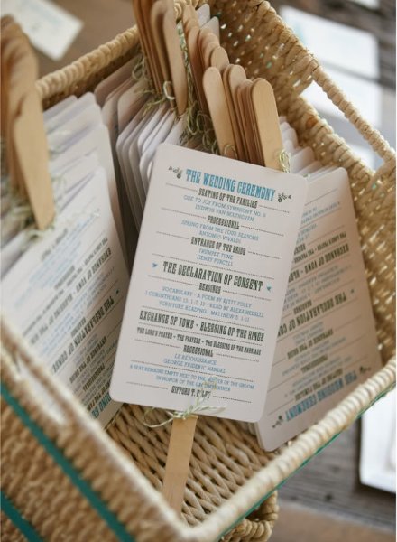 Wedding Favor Fan Basket Display