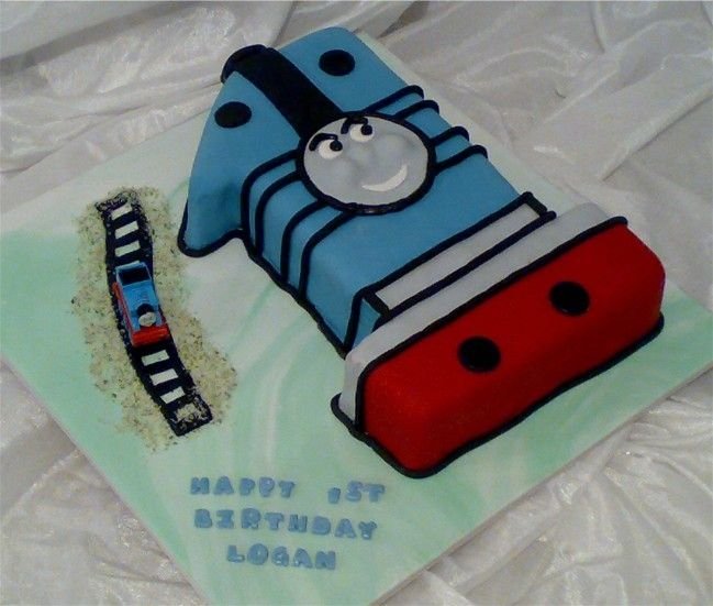 Number One Thomas The Train Birthday Cake