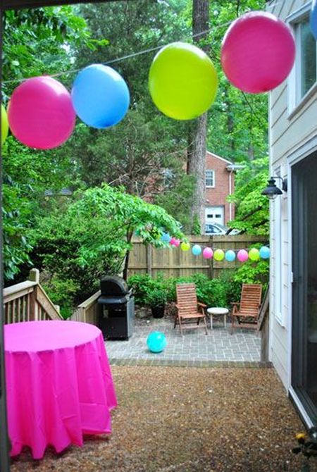 First Girl Birthday Balloon Garland