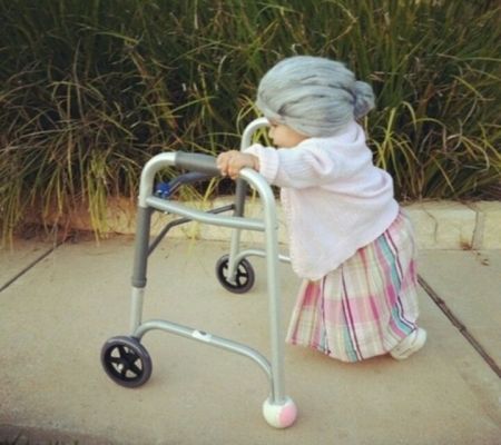 Toddler Grandma Halloween Costume