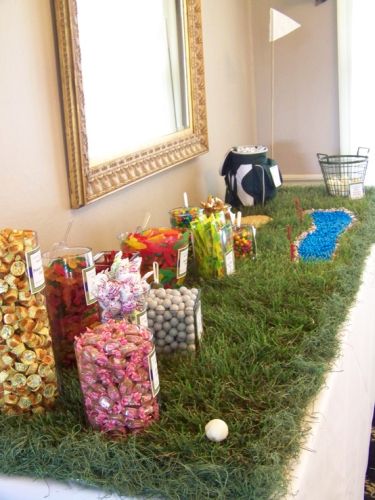 Golf Themed Wedding Favor Candy Buffet