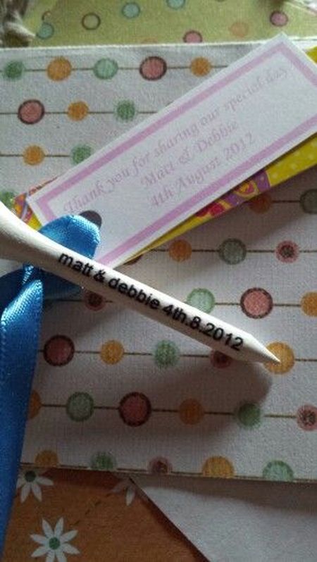 Personalized Golf Themed Wedding Favors