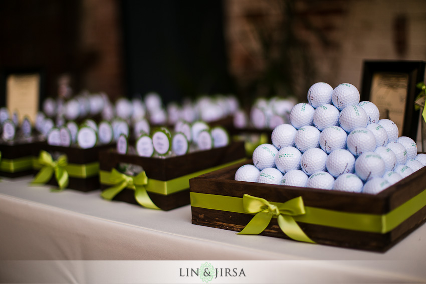 Golf Themed Wedding Ideas Display