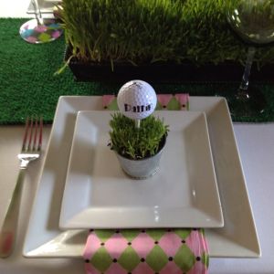 Green Golf Themed Wedding Favors