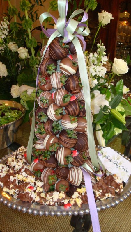 Gourmet Chocolate Strawberry Centerpiece