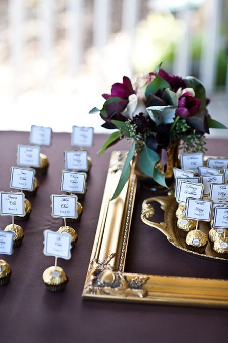 Gourmet Chocolate Escort Cards