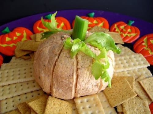 Pumpkin Shaped Halloween Appetizers