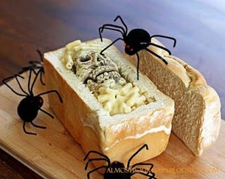 Bread Coffin Halloween Appetizers