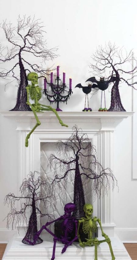 Fireplace Halloween Decoration Ideas