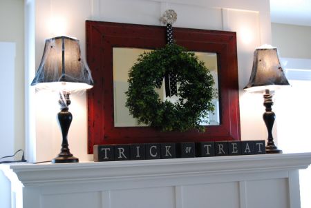 Trick Or Treat Halloween Mantle