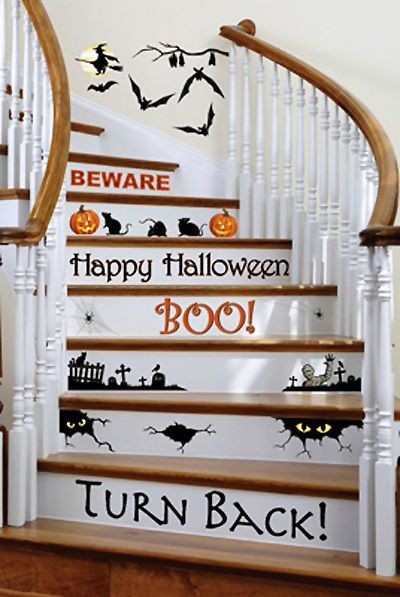 Halloween Stairway Warning