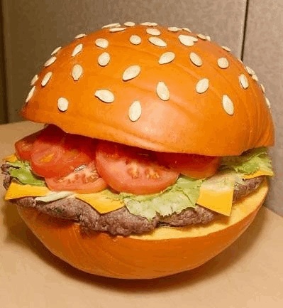 Hamburger Halloween Pumpkin Carving