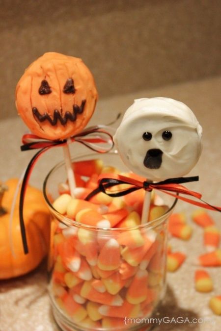 Halloween Oreos On A Stick