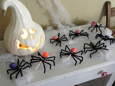 Halloween Spider Lollipops