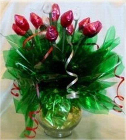Hershey Kiss Rose Favor Centerpiece