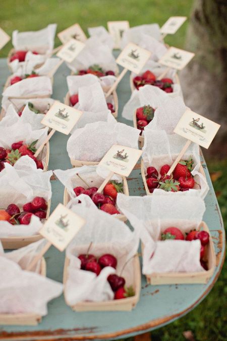 Ideas For Homemade Wedding Favors With Fruit