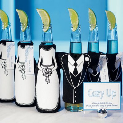 Bride And Groom Wedding Favor Koozie