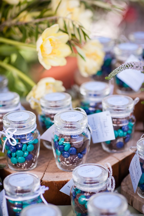 M and Ms Favor Jar