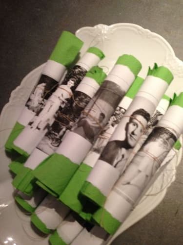 Planning A 50th Birthday Party Napkin Ring