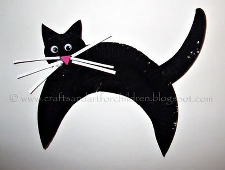 Scaredy Cat Preschool Halloween Craft