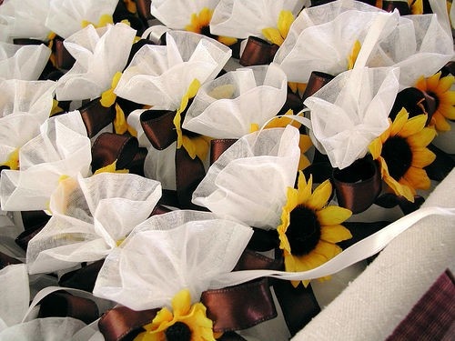 Sunflower Seed Packet Wedding Favors
