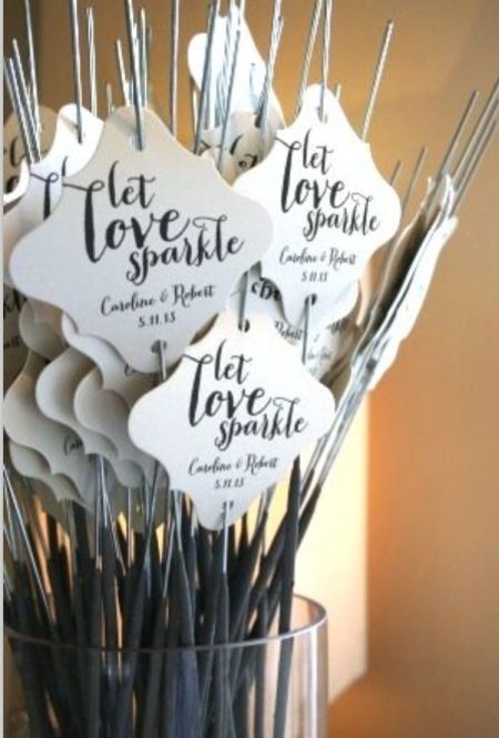 Lovely Sparklers For Weddings Display