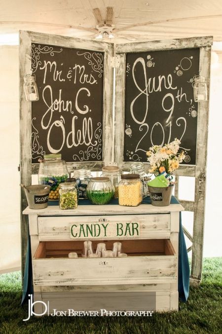 Rustic Wedding Candy Bar