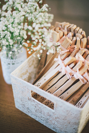 Wedding Favor Fans Display