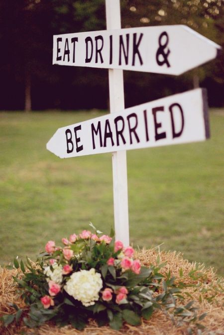 Eat Drink & Be Married Sign