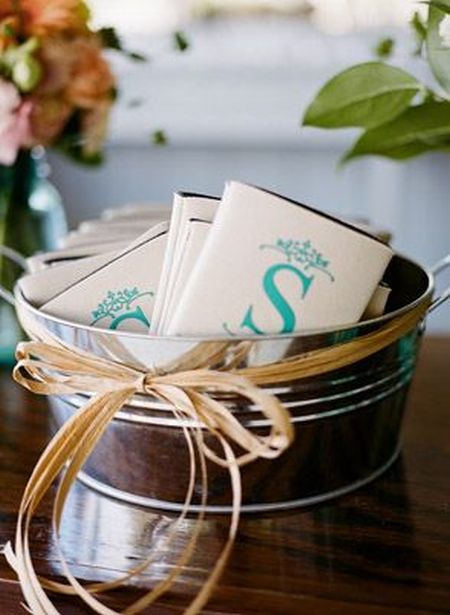 Initialed Wedding Favor Koozies