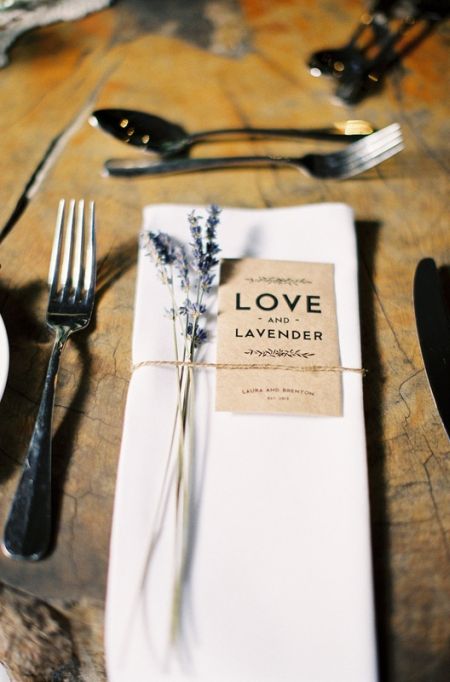 Lavender Seed Packet Wedding Favors