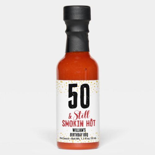 Zazzle 50th Birthday Party Favors Hot Sauce