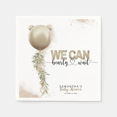 Zazzle Baby Girl Shower Ideas Bearly Wait