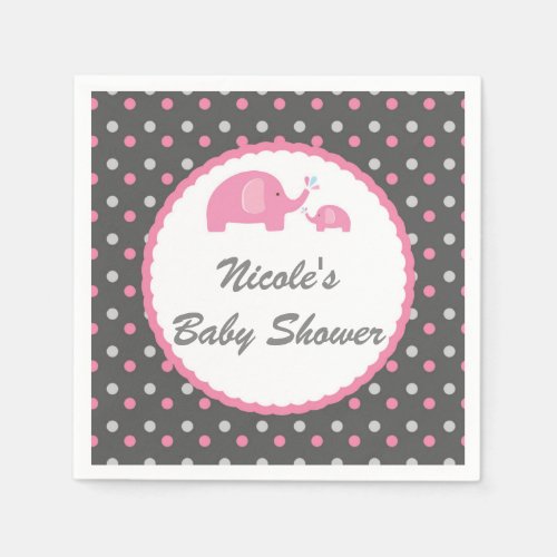 Zazzle Baby Girl Shower Ideas Elephant Gray