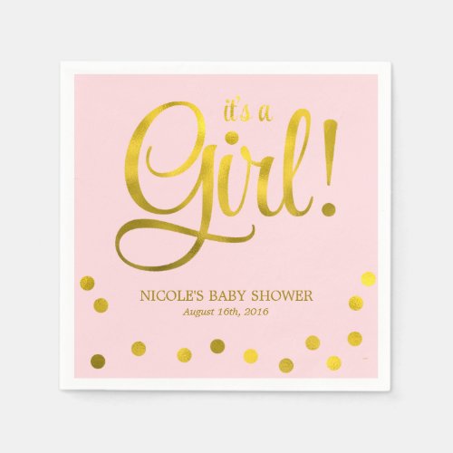 Zazzle Baby Girl Shower Ideas It's A Girl Gold