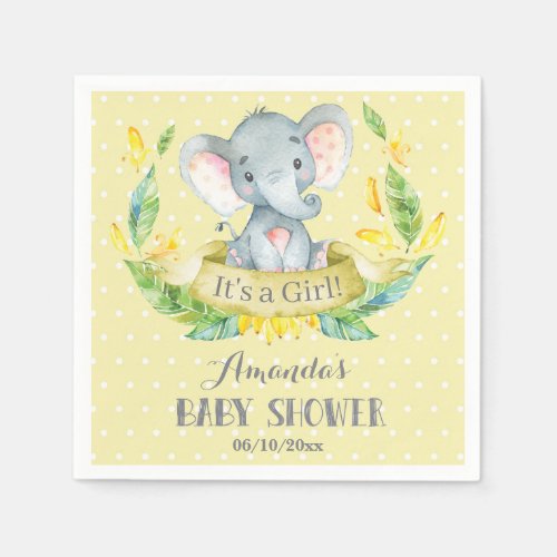 Zazzle Baby Girl Shower Ideas It's A Girl Yellow